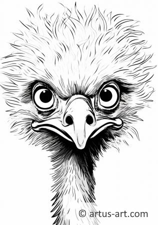 Super Emu Ausmalbild