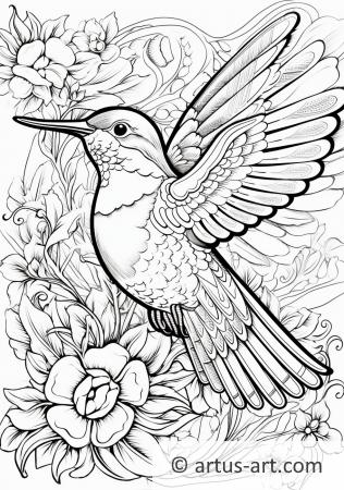 Hummingbird Coloring Page For Kids