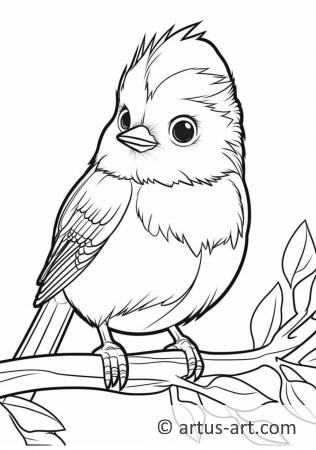 Awesome Kinglet Coloring Page