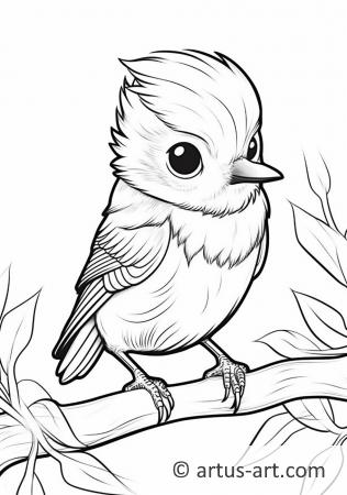 Awesome Kinglet Coloring Page For Kids
