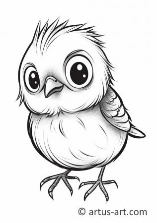 Lark Coloring Page For Kids