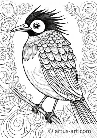 Awesome Magpie Coloring Page