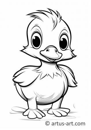 Awesome Mallard Coloring Page For Kids