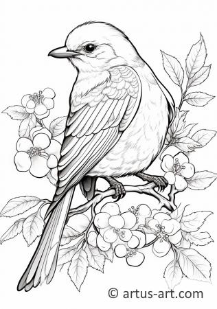 Awesome Mockingbird Coloring Page