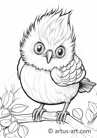 Wren Coloring Page