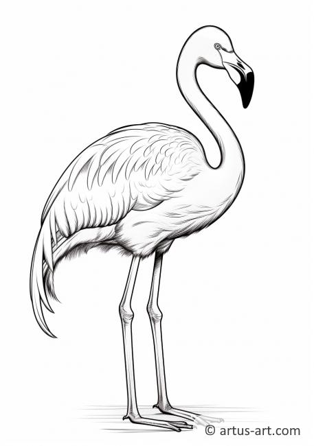 Flamingo Värityskuva