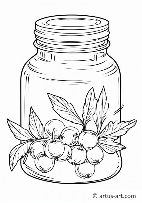 Cranberry Sauce Coloring Page