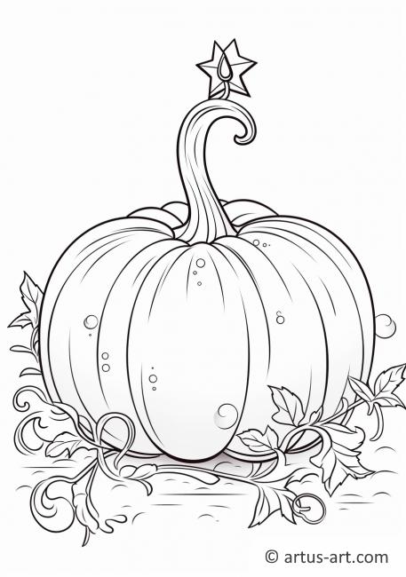 Fairytale Pumpkin Coloring Page