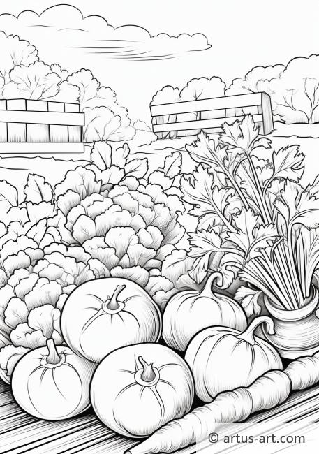 Vegetable Garden Coloring Page
