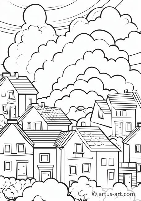 cloudy day coloring pages