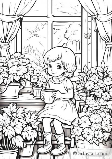 Children's Garden Coloring Page