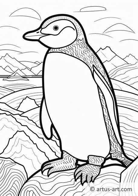 Pinguin Ausmalbild