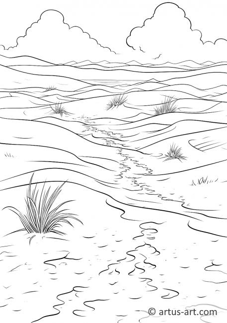 Sand Dunes Coloring Page