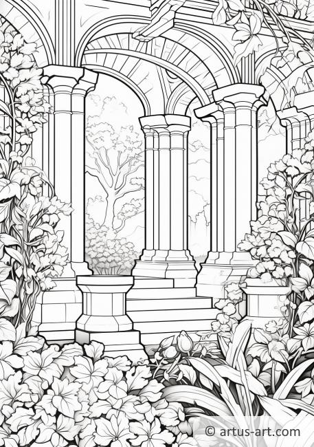 Page de coloriage Jardin Secret
