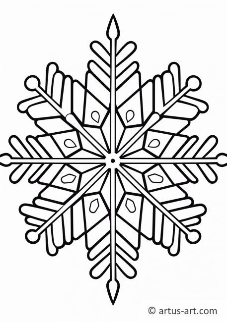 Snowflakes Coloring Page