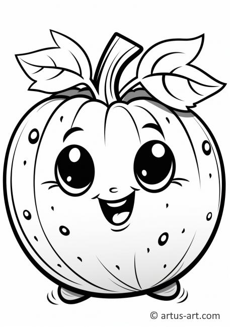Melon Characters Coloring Page