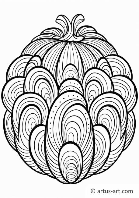 Melon Doodle Coloring Page