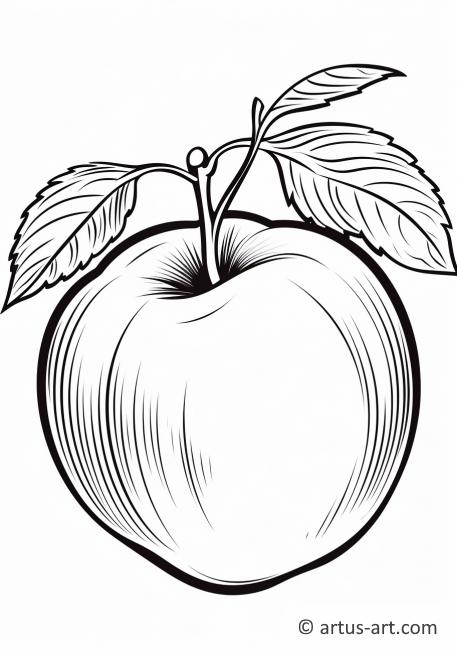Nectarine Coloring Contest Coloring Page