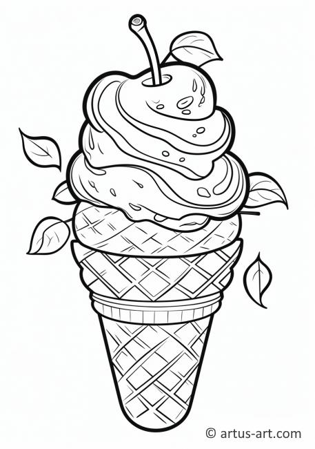 Nectarine Sorbet Coloring Page