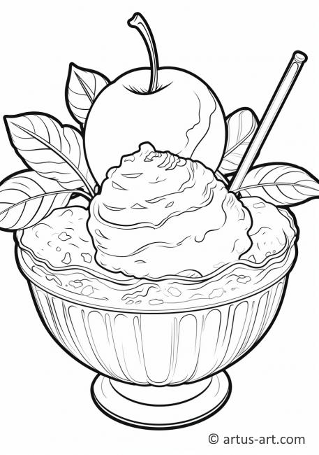 Nectarine Sorbet Coloring Page