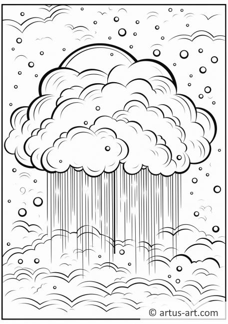 Thunderstorm Coloring Page